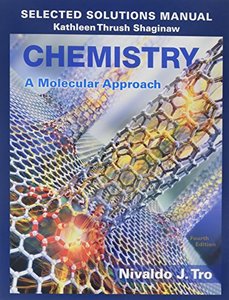Selected Solutions Manual for Chemistry: A Molecular Approach-cover