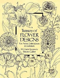 Treasury of Flower Designs for Artists, Embroiderers and Craftsmen (Dover Pictorial Archive)-cover