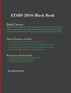 ETABS 2016 Black Book-cover