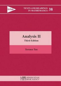 Analysis II: Third Edition (Texts and Readings in Mathematics)-cover