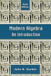 Modern Algebra: An Introduction-cover
