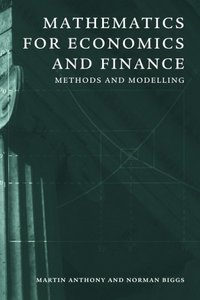Mathematics for Economics and Finance: Methods And Modelling-cover