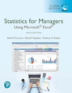 Statistics for Managers: Using Microsoft Excel, 9/e (GE-Paperback)-cover