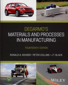 DeGarmo`s Materials and Processes in Manufacturing, 14/e (Hardcover)-cover