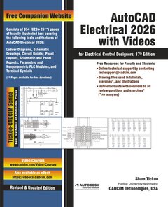 AutoCAD Electrical 2026 with Videos for Electrical Control Designers, 17/e-cover