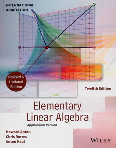 Elementary Linear Algebra, 12/e (IA-Paperback) (Revised and Updated)-cover