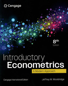Introductory Econometrics: A Modern Approach, 8/e (Paperback)-cover