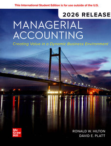 Managerial Accounting: Creating Value in a Dynamic Business Environment (2026 Release)-cover