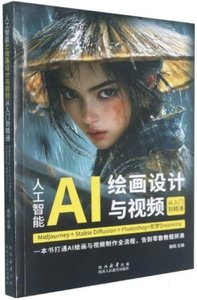 人工智能AI繪畫設計與視頻從入門到精通(Midjourney+Stable Diffusion+Photoshop+即夢Dreamina)-cover